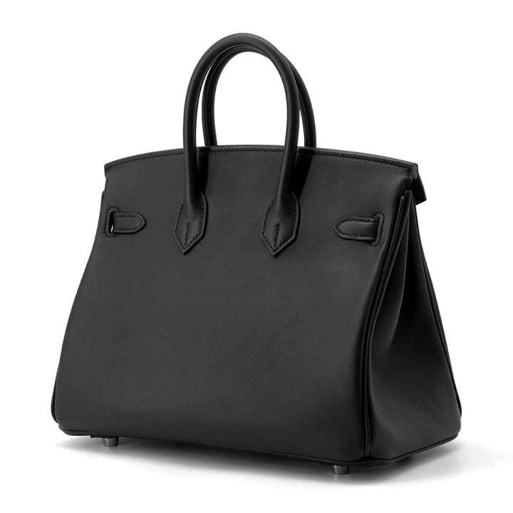 楽天市場】エルメス バーキン25 ブラック/シルバー金具 スイフト B刻印 