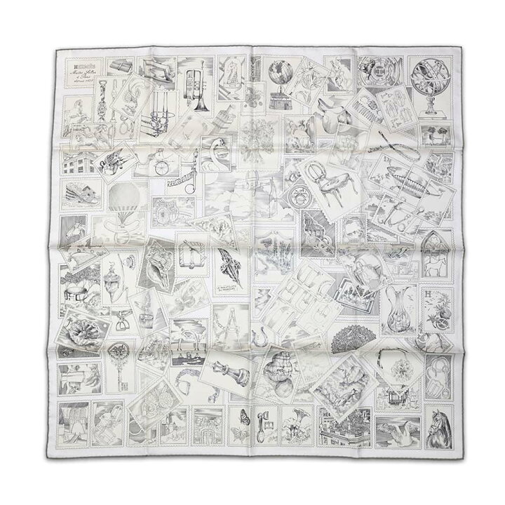 楽天市場】エルメス スカーフ カレ90 フォーブルの切手愛好家 Le  