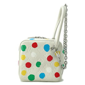 ルイヴィトン ハンドバッグ LV×YK モノグラム アンプラント スクエアバッグ 草間弥生 2wayチェーンショルダー 中国限定 白 【安心保証】 【中古】 ルイヴィトン バッグ LOUIS VUITTON BAG