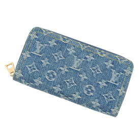 ルイヴィトン 長財布 モノグラム・ジャカード デニム ジッピー・ウォレット M81226 LOUIS VUITTON ブルー 【安心保証】 【中古】 ルイヴィトン 財布 LOUIS VUITTON WALLET