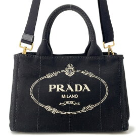プラダ ハンドバッグ カナパ CANAPA キャンバス 1BG439 PRADA 2wayショルダーバッグ 黒 【安心保証】 【中古】 プラダ バッグ PRADA BAG