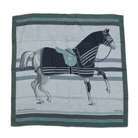 エルメス スカーフ カレH 100 馬着スパイラル Cheval a la Couverture カシミヤ シルク HERMES メンズ エルメス スカーフ エルメス カレ HERMES SCARF