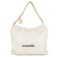 シャネル チェーンショルダーバッグ CHANEL22 スモール シャイニーカーフスキン AS3260 CHANEL ポーチ付…