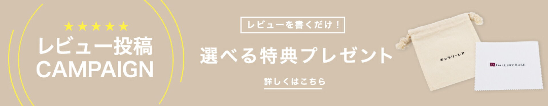 レビューを書くだけ！特典プレゼントキャンペーン！