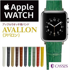 アップルウオッチ バンド アップルウォッチ用ベルト AVALLON アバロン 本革 腕時計　交換　apple watch series Ultra,11,10,9,8,7,6,SE,5,4,3,2,1　38mm 40mm 41mm 42mm 44mm 45mm 49mm 革 本革 レザー カシス awca-x1022238 5と0のつく日:ポイント10倍