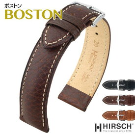 時計ベルト 腕時計ベルト メンズ バンド 交換 ウオッチ HIRSCH ヒルシュ BOSTON ボストン 12mm, 14mm, 16mm, 18mm, 20mm, 22mm, 24mm　hi-01302 5と0のつく日:ポイント10倍&クーポン利用で5%OFF
