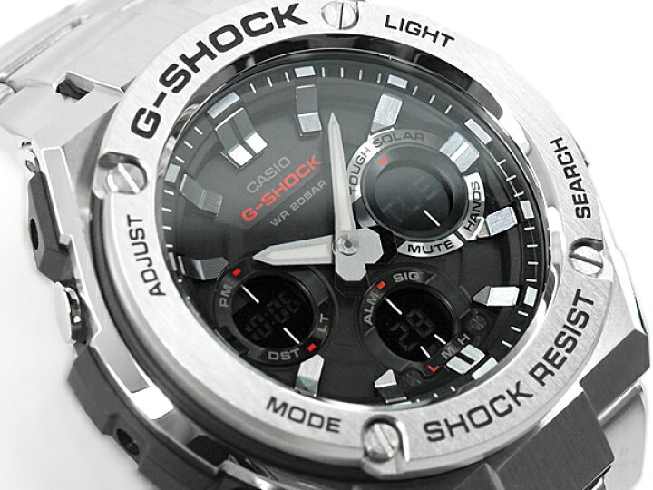 ＋【不動】G-SHOCK GST-S110D メンズ 腕時計 シルバー（楽天市場】G 