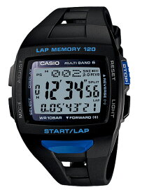 カシオ CASIO PHYS フィズ ランナー ソーラー 電波 腕時計 ブラック ブルー STW-1000-1BJH 国内正規品