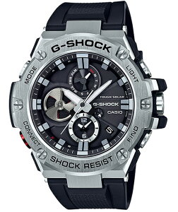 �y5/10���� ���I�ōő�300���|�C���g�o�b�N�z�y10��OFF�N�[�|���z�z�� 5/9�`5/16�zG-SHOCK G�V���b�N G-STEEL G�X�`�[�� Bluetooth �J�V�I CASIO �\�[���[ �����Y �r���v �u���b�N �V���o�[ GST-B100-1AJF ����