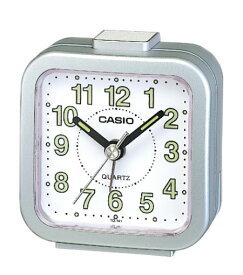 CASIO CLOCK カシオ クロック 置き時計 目覚まし時計 コンパクト シルバーメタリック TQ-141-8JF 国内正規品