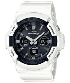 【最大2000円OFFクーポン 4/24 20:00～4/27 9:59】G-SHOCK Gショック ジーショック カシオ CASIO 電波ソーラー アナデジ 腕時計 ホワイト ブラック GAW-100B-7AJF【国内正規モデル】