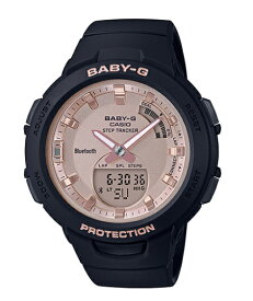 BABY-G ベビーG ベビージー G-SQUAD モバイルリンク機能 カシオ CASIO アナデジ 腕時計 ブラック ピンクゴールド BSA-B100MF-1A 逆輸入海外モデル