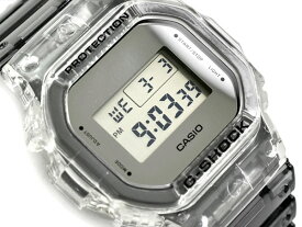【10%OFFクーポン 6/5 0:00～6/11 1:59】G-SHOCK Gショック 限定モデル クリアスケルトン 逆輸入海外モデル カシオ デジタル 腕時計 スケルトン グレー DW-5600SK-1