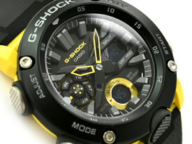 G-SHOCK Gショック ジーショック 逆輸入海外モデル カーボンコアガード カシオ CASIO アナデジ 腕時計 ブラック イエロー GA-2000-1A9ER GA-2000-1A9