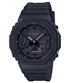 カシオーク 限定モデル G-SHOCK Gショック ジーショック 逆輸入海外モデル カシオ CASIO カーボンコアガード アナデジ 腕時計 オールブラック GA-2100-1A1