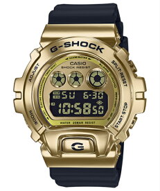 G-SHOCK Gショック ジーショック DW-6900 25周年記念 METAL COVERED カシオ CASIO デジタル 腕時計 ゴールド ブラック GM-6900G-9 逆輸入海外モデル