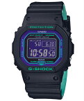 【最大2000円OFFクーポン 4/24 20:00～4/27 9:59】G-SHOCK レトロスポーツ CASIO 電波 ソーラー デジタル 腕時計 ブラック ターコイズ GW-B5600BL-1 逆輸入海外モデル