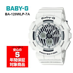 BABY-G BA-120WLP-7A �A�i�f�W ���f�B�[�X �r���v �z���C�g �u���b�N �[�u���� �x�r�[G �x�C�r�[�W�[ �t�A���C�O���f��