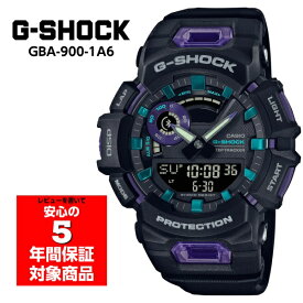 【10%OFFクーポン 5/18 0:00～5/21 9:59】G-SHOCK GBA-900-1A6 Bluetooth搭載 スマートフォンリンク ブラック パープル アナデジ 腕時計 Gショック ジーショック CASIO カシオ 海外モデル