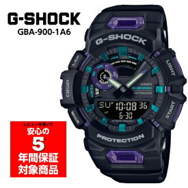 【10%OFFクーポン 4/1 0:00～4/2 9:59】G-SHOCK GBA-900-1A6 Bluetooth搭載 スマートフォンリンク ブラック パープル アナデジ 腕時計 Gショック ジーショック CASIO カシオ 海外モデル