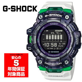 【10%OFFクーポン 4/1 0:00～4/2 9:59】G-SHOCK GBD-100SM-1A7 G-SQUAD デジタル メンズ 腕時計 ブラック ホワイト パープル スケルトン Gショック ジーショック