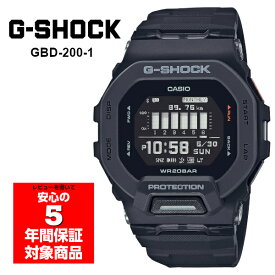 【10%OFFクーポン 5/1 0:00～5/7 9:59】G-SHOCK GBD-200-1 G-SQUAD デジタル メンズ 腕時計 オールブラック Gショック ジーショック ジースクワッド