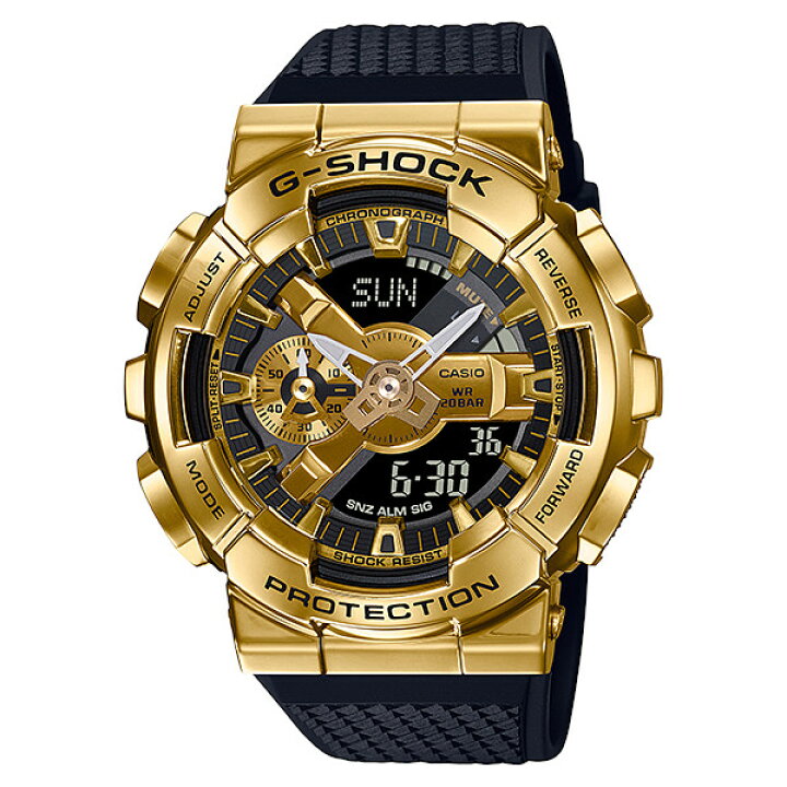楽天市場】G-SHOCK GM-110G-1A9JF Metal Covered アナデジ メンズ  