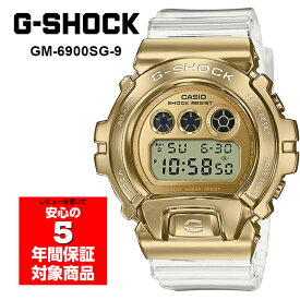 【最大2000円OFFクーポン 4/24 20:00～4/27 9:59】G-SHOCK GM-6900SG-9 デジタル メンズ 腕時計 スケルトン ゴールド DW-6900ベース 三つ目 Gショック ジーショック CASIO カシオ 逆輸入海外モデル