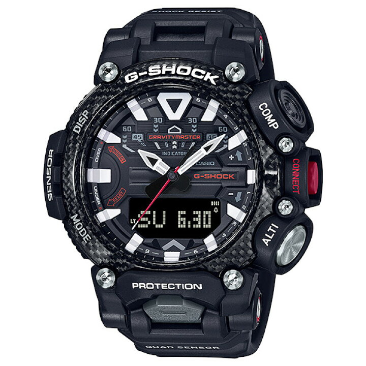楽天市場】G-SHOCK GR-B200-1AJF GRAVITYMASTER アナデジ メンズ腕時計 