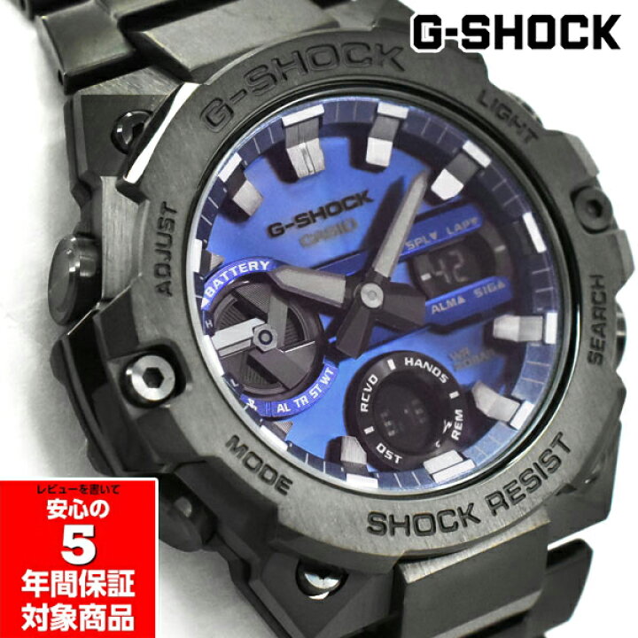 楽天市場】G-SHOCK GST-B400BD-1A2 G-STEEL ソーラー スマホ連動 