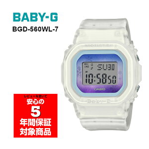 BABY-G BGD-560WL-7 �f�W�^�� �z���C�g�X�P���g�� ���f�B�[�X�r���v �x�r�[G �x�C�r�[�W�[ �J�V�I �t�A���C�O���f��