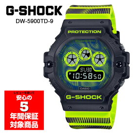 【10%OFFクーポン 6/1 0:00～6/2 9:59】G-SHOCK DW-5900TD-9 腕時計 メンズ デジタル ブラック イエロー Gショック ジーショック カシオ 逆輸入海外モデル