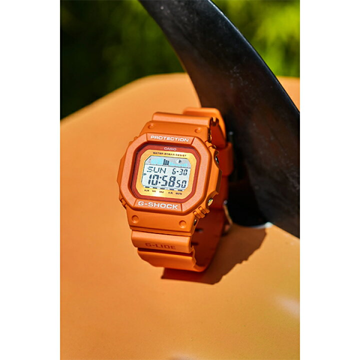 楽天市場】CASIO G-SHOCK G-LIDE 腕時計 メンズ デジタル オレンジ GLX 