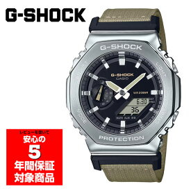 【10%OFFクーポン 6/1 0:00～6/2 9:59】G-SHOCK GM-2100C-5A 腕時計 メンズ アナログ デジタル カーキ クロスバンド Gショック ジーショック カシオ 逆輸入海外モデル
