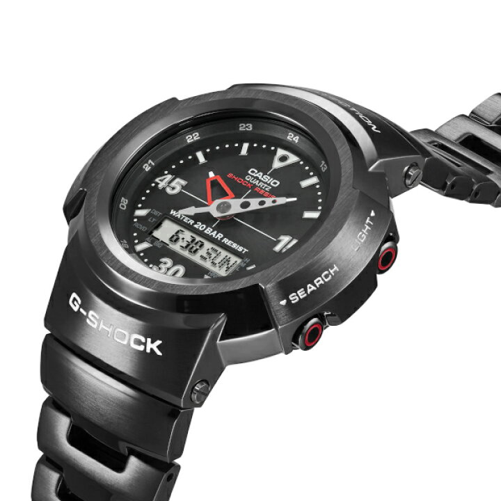 楽天市場】G-SHOCK AWM-500-1AJF 電波ソーラー フルメタル ブラック G 