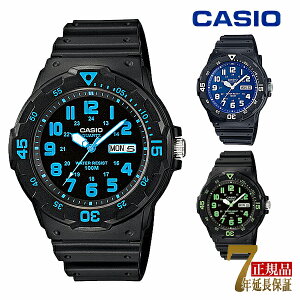 CASIO �����Y �r���v �`�v�J�V ��]�x�[�� �A�i���O �C�O���f�� �u���b�N�u���[×�u���b�N MRW-200H-2B �u���[×�u���b�N MRW-200H-2B2 �O���[��×�u���b�N MRW-200H-3B