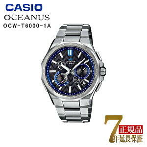CASIO OCEANUS �����Y �r���v �^�t�\�[���[ ���^���o���h �X�}�z�A�� ���j�A�i���O �������f�� �u���b�N×�V���o�[ OCW-T6000-1AJF