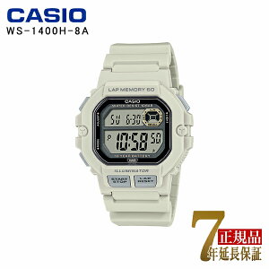 CASIO �����Y �r���v �f�W�^�� �E���^���o���h �����j���O �������f�� �A�C�{���[ WS-1400H-8AJF
