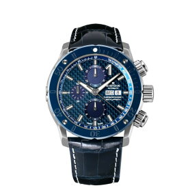 エドックス正規品 エドックス EDOX CHRONOFFSHORE-1 CHRONOGRAPH AUTOMATIC クロノオフショア1 クロノグラフ 自動巻き 500m防水 45mm ダイバー Diverwatch 01122-3BU3-BUIN3-L