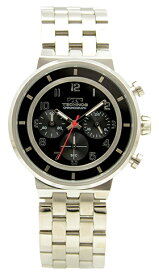 【テクノス】【TECHNOS】【送料無料】【訳あり：A】【アウトレット】【正規品】【腕時計】TECHNOS/テクノス T6647SB オールステンレス クロノグラフ 腕時計 メンズ ブラック