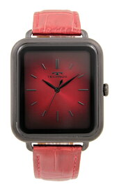 【テクノス】【TECHNOS】【送料無料】【訳あり：A】【アウトレット】【正規品】【腕時計】TECHNOS/テクノス T9A41BR 三針 牛革ベルト 腕時計 メンズ レッド×ブラック