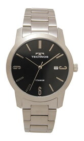 【訳あり：A】【アウトレット時計】【正規品】【テクノス】【腕時計】TECHNOS/テクノス T9B60IB 三針 チタン ステンレス 3気圧防水 腕時計 メンズ ブラック