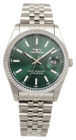 【アウトレット】【訳あり：A】【正規品】TECHNOS テクノス 腕時計 T6C10シリーズ メンズ クォーツ オールステンレス 三針 カレンダー T6C10SM T6C10SB T6C10SW T6C10SN T6C10SI T6C10TC T6C10TB ブラック ゴールド アイスブルー ブルー グリーン シャンペーン ホワイト