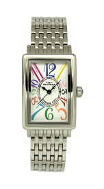 【アウトレット】【訳あり：A】【正規品】TECHNOS テクノス 腕時計 T9927SW レディース クォーツ オールステンレス ホワイト×マルチカラー