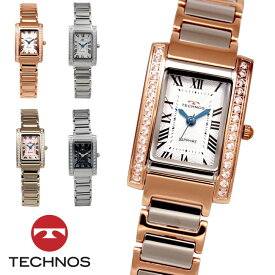 【アウトレット】【訳あり：A】【正規品】TECHNOS テクノス 腕時計 T9826シリーズ レディース クォーツ オールステンレス サファイアガラス ギョーシェ模様 シェル T9826ST T9826SB T9826TS T9826PS T9826SP ブラック シルバー ピンクゴールド ピンク