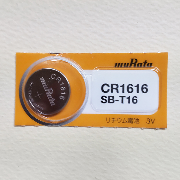 かわいい！ 交換日シール付き ムラタリチウム電池 18％OFF CR1616 1個