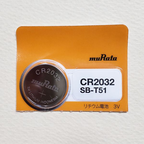 交換日シール付き 業界No.1 ムラタリチウム電池 1個 公式 CR2032