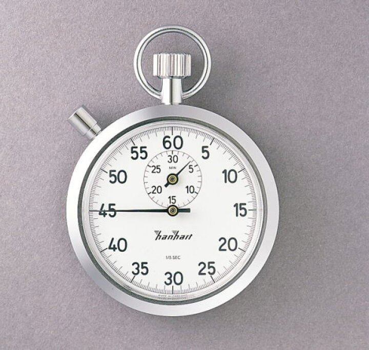 楽天市場】HANHART(ハンハート) ストップウォッチ１２２-５Ｓ1/5秒計（30分計） : 時計部品と工具の専門店