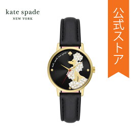 ケイト スペード 腕時計 アナログ レディース ブラック レザー METRO KSW1807 2023 秋 KATE SPADE NEW YORK