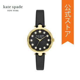 ケイト スペード 腕時計 アナログ レディース ブラック レザー HOLLAND KSW1808 2023 秋 KATE SPADE NEW YORK